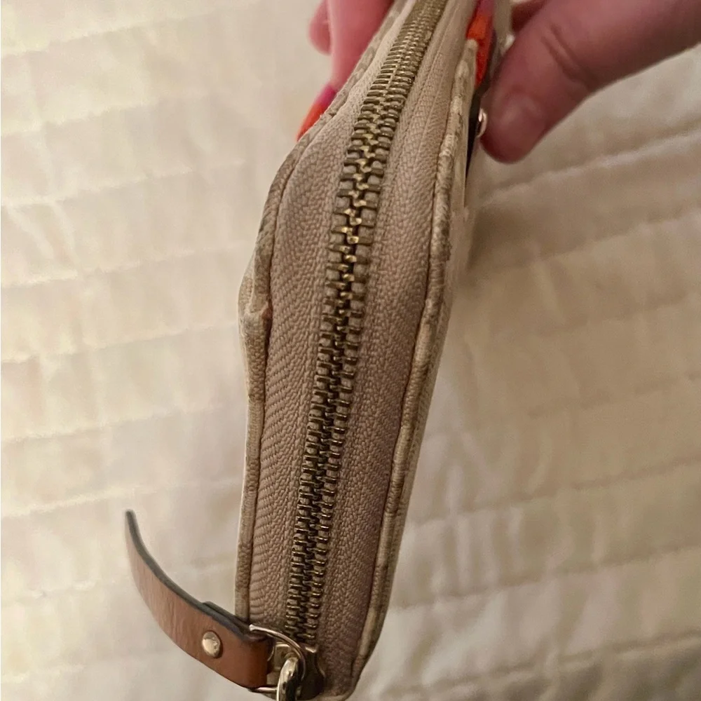 Kate Spade Stucco Beige and Tan Long Wallet